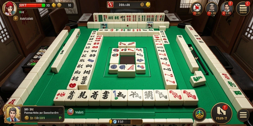 Screenshot gameplay 5RT menampilkan tantangan Mahjong yang seru.