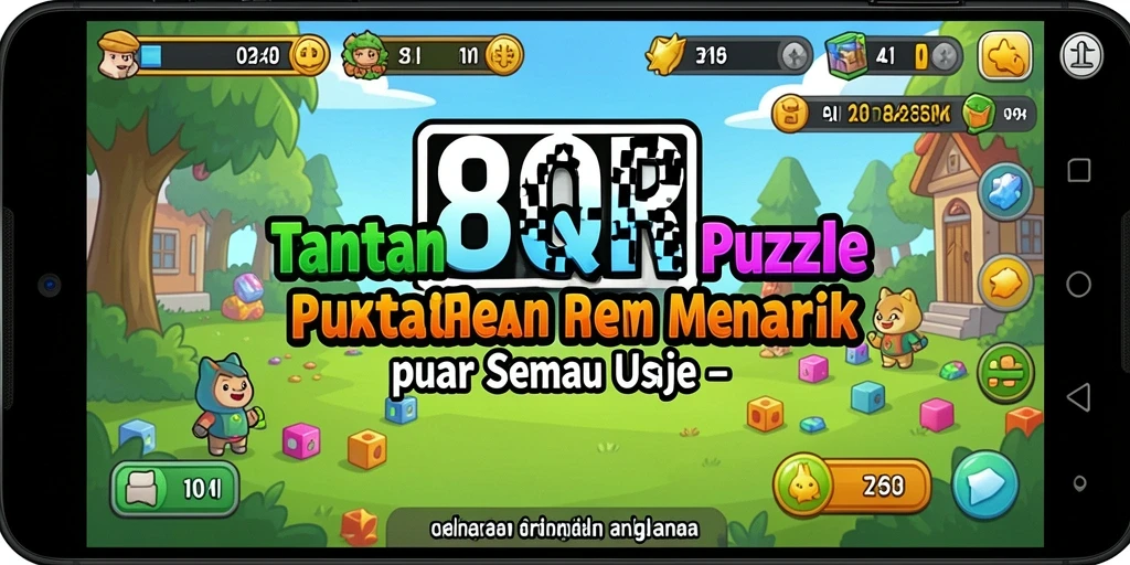 Tampilan gameplay 8QR dengan tantangan puzzle yang menarik.