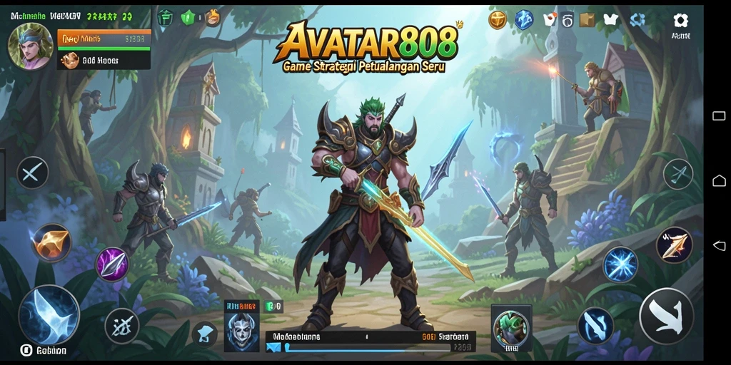 Screenshot menampilkan aksi pertarungan seru dalam gameplay SLG.