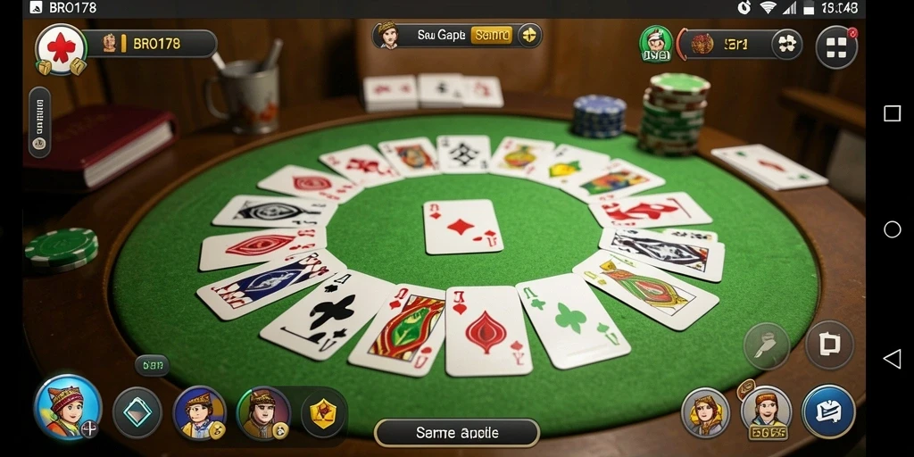 Tampilan gameplay seru dari game Gaple BRO178.