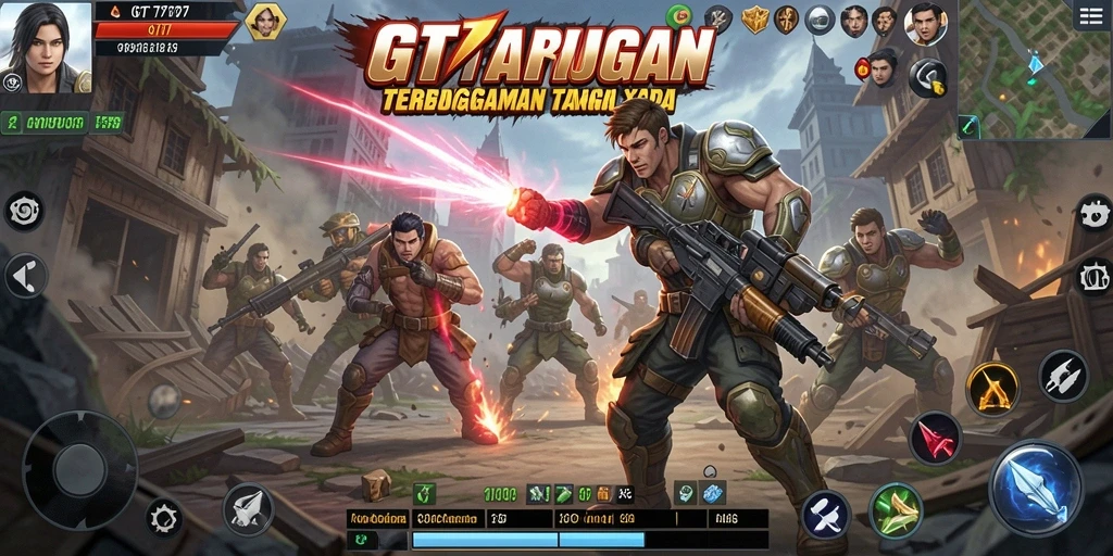 Tampilan gameplay GT777 yang seru dan penuh aksi pertarungan.
