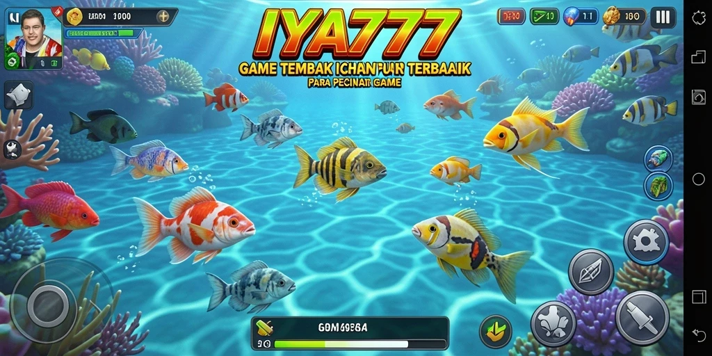 Gameplay seru IYA777 dengan aksi menembak ikan.
