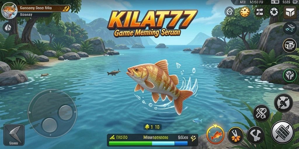 Tampilan gameplay KILAT77 dengan suasana memancing yang mengasyikkan.