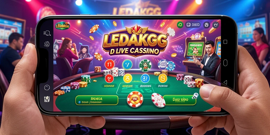 Tampilan gameplay Live Casino yang interaktif dan mendebarkan.