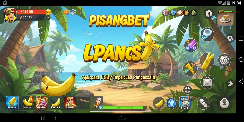 Screenshot utama PISANGBET menunjukkan antarmuka yang user-friendly dan fitur lengkap.