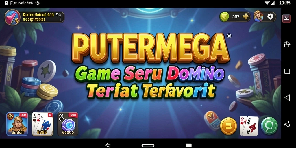 Screenshot gameplay PUTERMEGA dengan pengalaman seru bermain Domino.