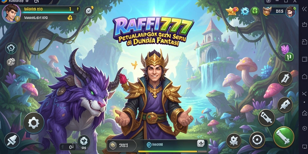 Tampilan gameplay menakjubkan dari RAFFI777 di dunia petualangan.