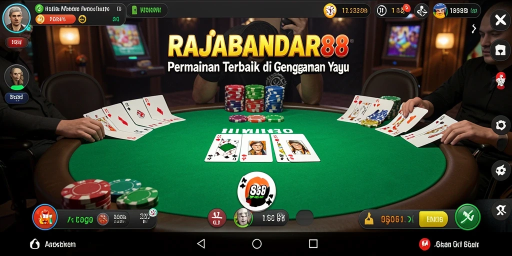 Screenshot gameplay RAJABANDAR88 menampilkan keseruan bermain Poker.