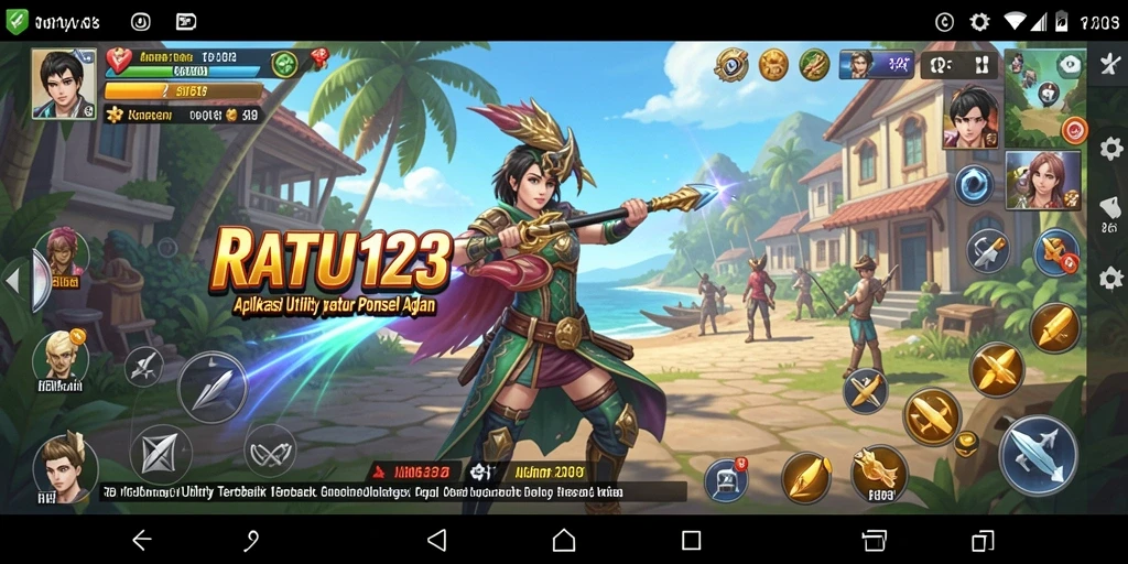 Screenshot utama RATU123 menampilkan berbagai fitur Utility yang bermanfaat.