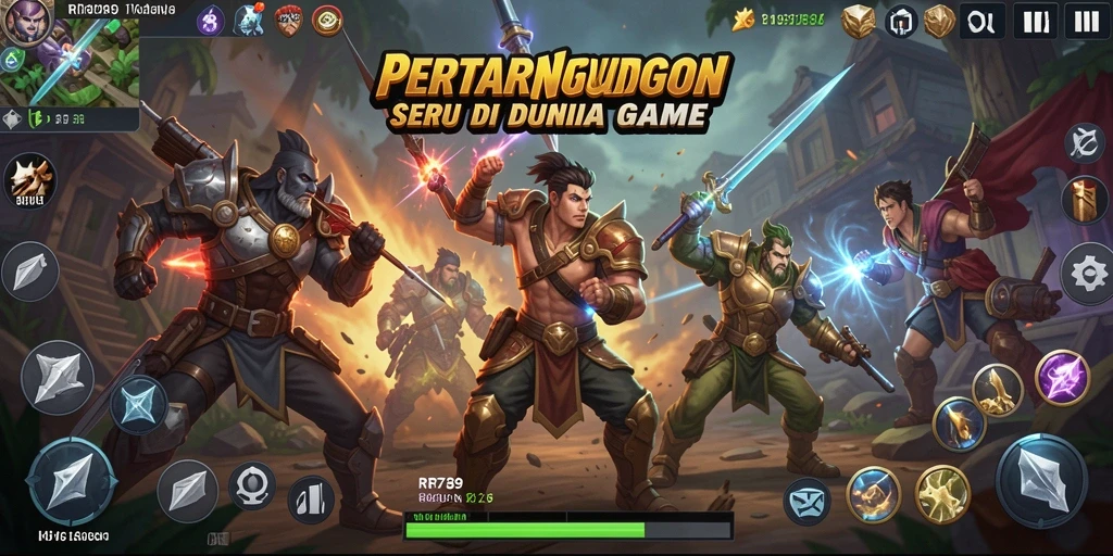 Gambaran gameplay saat pertarungan dalam RR789 yang seru.