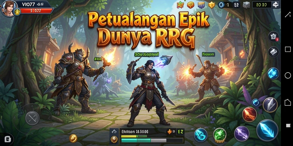 Screenshot VIO77 menampilkan pertarungan epik dalam dunia RPG yang menawan.