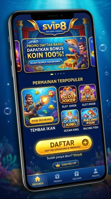 Tampilan antarmuka aplikasi svip8 yang modern dan menarik.
